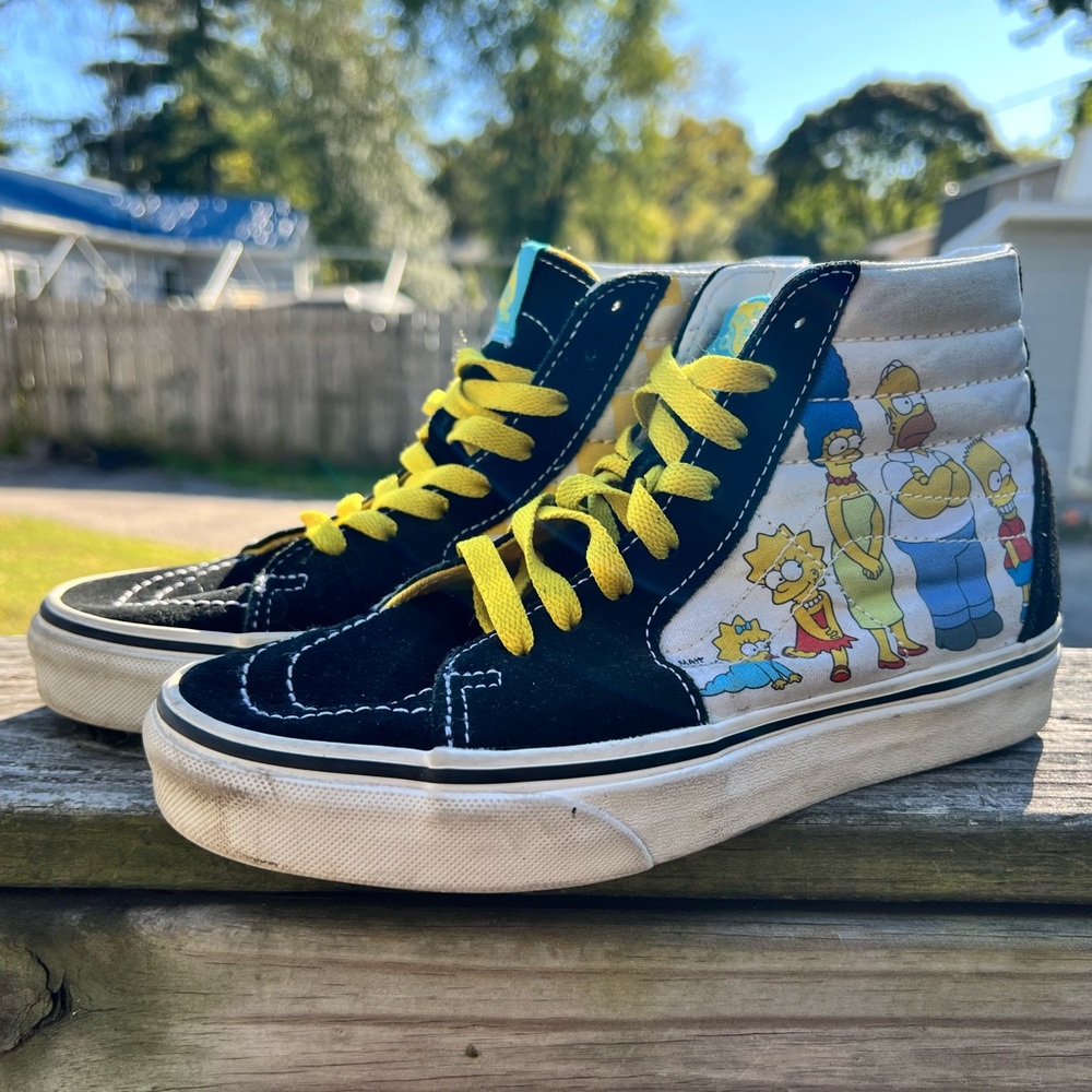 The Simpsons Vans Sk8-Hi Shoes (The Simpsons Family Portrait)